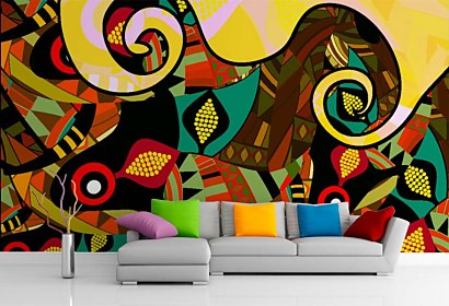 Fototapeta - Art shapes in colours 4469