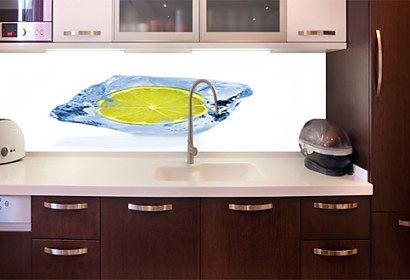 Fototapeta na kuchyňskú linku - Citron v v kostce ledu 28209