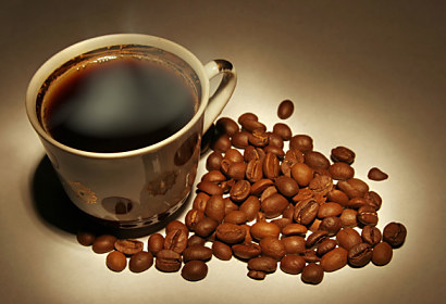 Fototapeta na zástěnu - Voňavý šálek kávy 5244