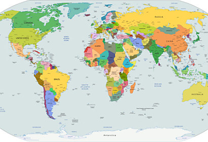 Fototapeta zástěna - World Map 28115