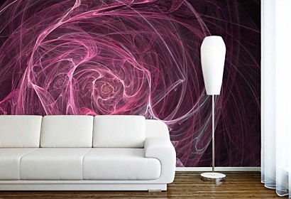 fototapeta - abstraktný kvet fialový