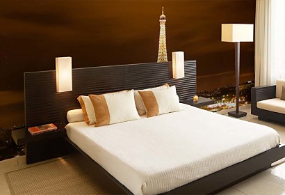 Spálňa - Fototapeta na stene Nočného Paríža