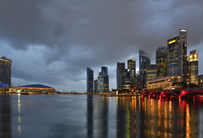 Fototapeta zástěna - Panorama Singapur 28158