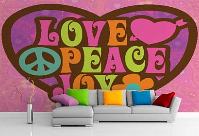 FotoTapeta - Love Peace Joy 4937